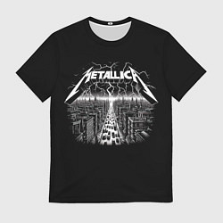 Футболка мужская Metallica - lightnings in metropolis, цвет: 3D-принт