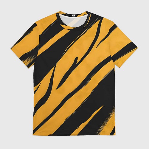 Мужская футболка Тигровый раскрас / 3D-принт – фото 1