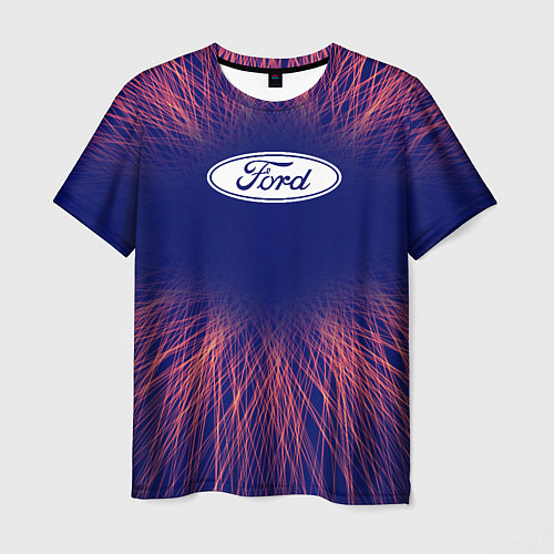 Мужская футболка Ford red energy / 3D-принт – фото 1