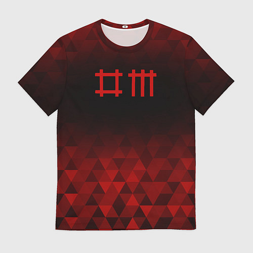 Мужская футболка Depeche Mode red poly / 3D-принт – фото 1