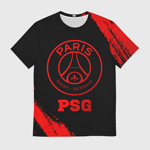 Мужская футболка PSG - red gradient / 3D-принт – фото 1