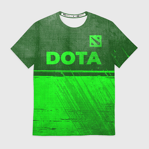 Мужская футболка Dota - green gradient посередине / 3D-принт – фото 1