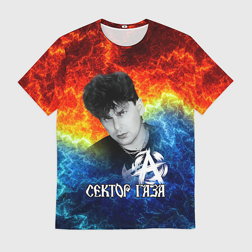 Мужская футболка Сектор газа Юрий Хой / 3D-принт – фото 1