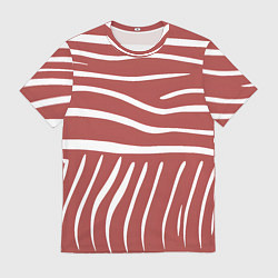 Футболка мужская Полоски красной зебры, цвет: 3D-принт