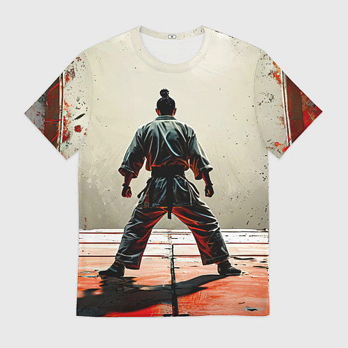 Мужская футболка Боец боевых искусств / 3D-принт – фото 1