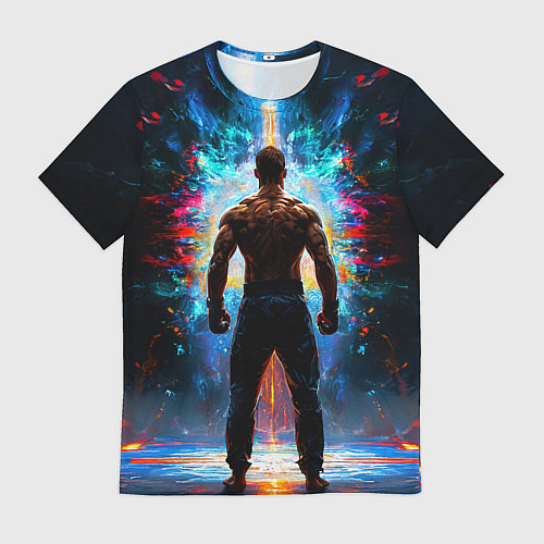 Мужская футболка Крав-мага боец / 3D-принт – фото 1