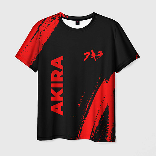 Мужская футболка Akira - red gradient вертикально / 3D-принт – фото 1