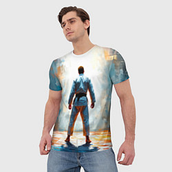 Футболка мужская Дзюдоист, цвет: 3D-принт — фото 2