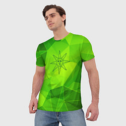 Футболка мужская Dark Souls green poly, цвет: 3D-принт — фото 2