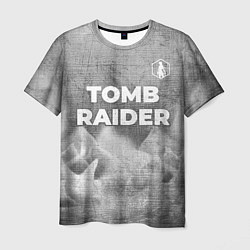 Футболка мужская Tomb Raider - grey gradient посередине, цвет: 3D-принт