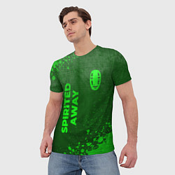 Футболка мужская Spirited Away - green gradient вертикально, цвет: 3D-принт — фото 2