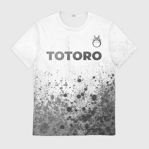Мужская футболка Totoro - white gradient посередине / 3D-принт – фото 1