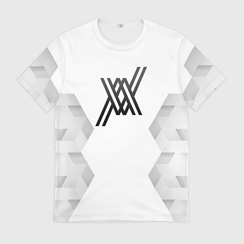 Мужская футболка Darling in the FranXX white poly / 3D-принт – фото 1