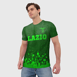 Футболка мужская Lazio - green gradient посередине, цвет: 3D-принт — фото 2