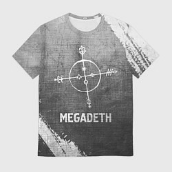 Футболка мужская Megadeth - grey gradient, цвет: 3D-принт