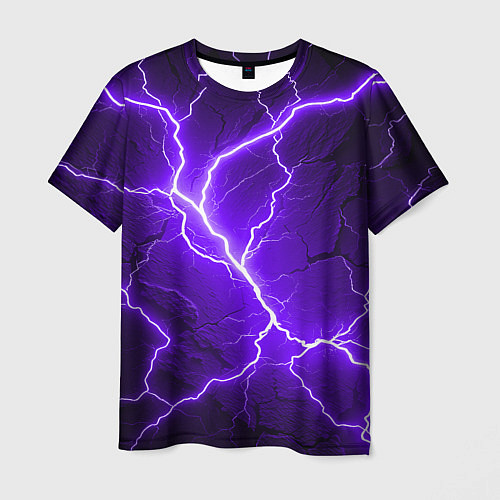 Мужская футболка Color purple black / 3D-принт – фото 1