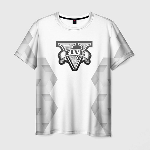 Мужская футболка GTA white poly / 3D-принт – фото 1