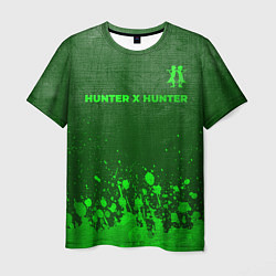 Футболка мужская Hunter x Hunter - green gradient посередине, цвет: 3D-принт