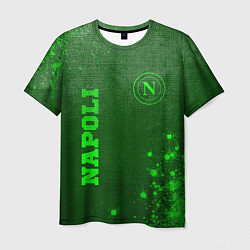Мужская футболка Napoli - green gradient вертикально