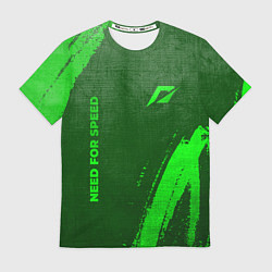 Футболка мужская Need for Speed - green gradient вертикально, цвет: 3D-принт