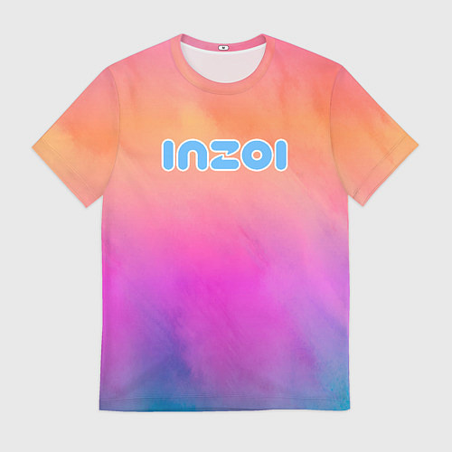 Мужская футболка Inzoi розово-оранжевый фон / 3D-принт – фото 1