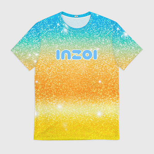 Мужская футболка Inzoi лого и блестки / 3D-принт – фото 1