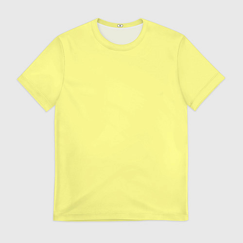 Мужская футболка Сливочно жёлтый цвет / 3D-принт – фото 1