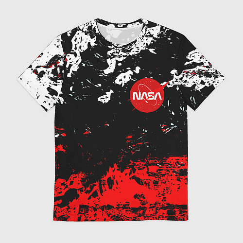 Мужская футболка Nasa краски / 3D-принт – фото 1