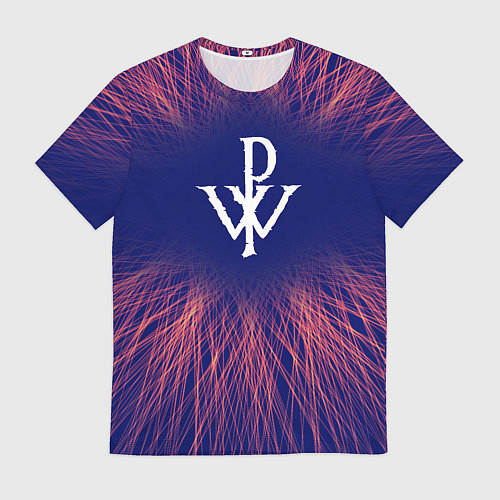 Мужская футболка Powerwolf red energy / 3D-принт – фото 1