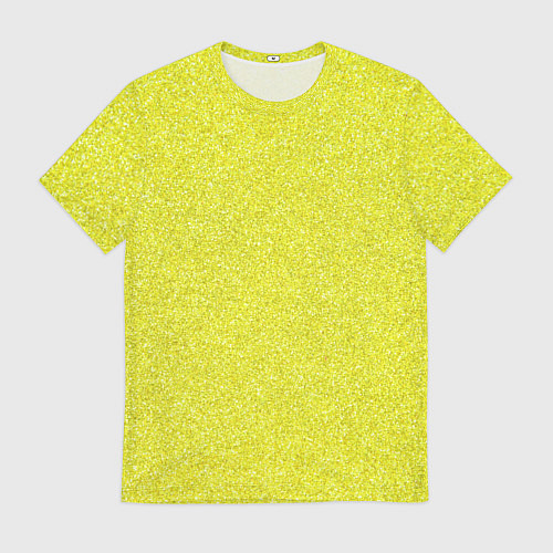 Мужская футболка Ярко салатный блеск / 3D-принт – фото 1