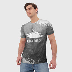 Футболка мужская Papa Roach - grey gradient, цвет: 3D-принт — фото 2