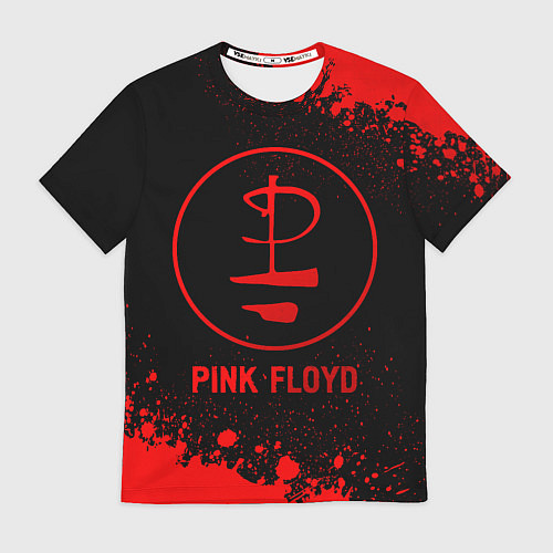 Мужская футболка Pink Floyd - red gradient / 3D-принт – фото 1