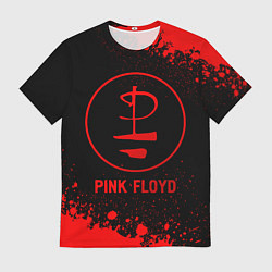 Футболка мужская Pink Floyd - red gradient, цвет: 3D-принт