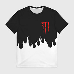 Мужская футболка Monster energy red logo