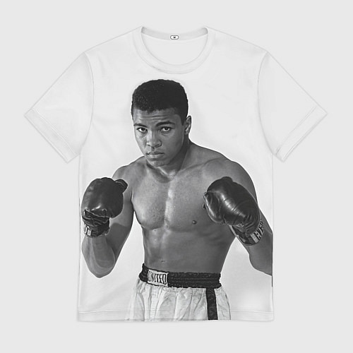Мужская футболка Молодой Мухаммед Али / 3D-принт – фото 1