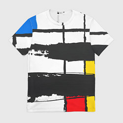 Мужская футболка В стиле пита мондриана