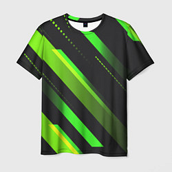 Футболка мужская Color black green, цвет: 3D-принт