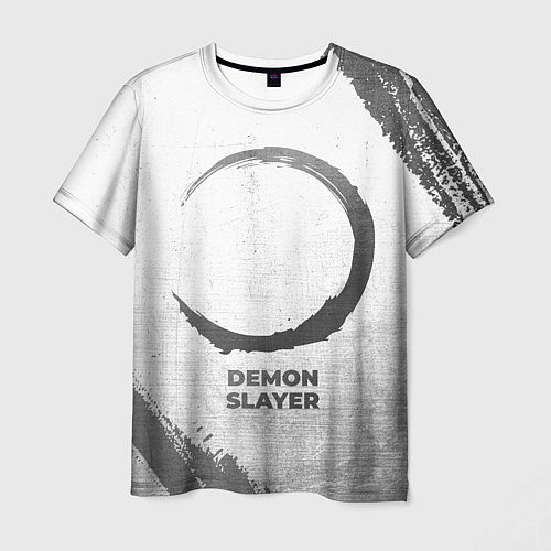 Мужская футболка Demon Slayer - white gradient / 3D-принт – фото 1