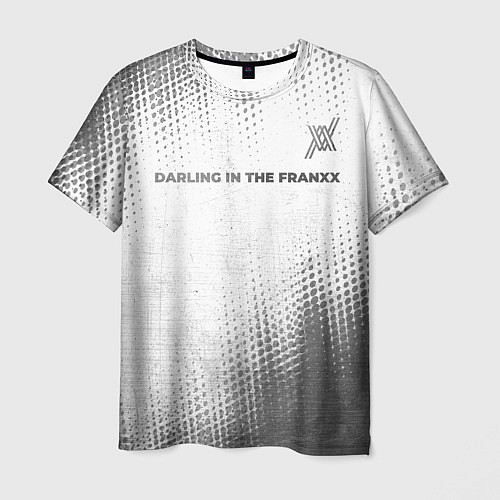Мужская футболка Darling in the FranXX - white gradient посередине / 3D-принт – фото 1