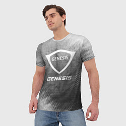 Футболка мужская Genesis - grey gradient, цвет: 3D-принт — фото 2