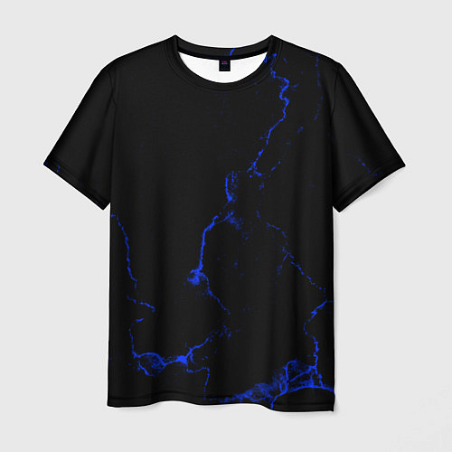Мужская футболка Color black blue / 3D-принт – фото 1