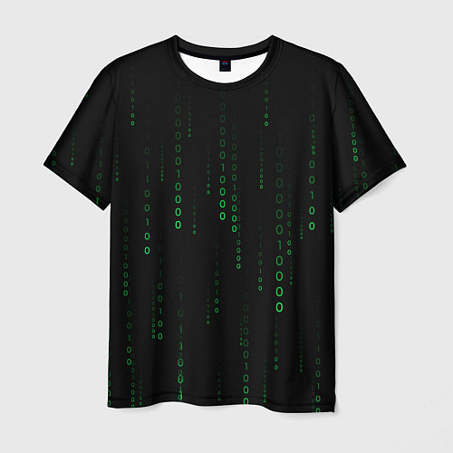 Мужская футболка Color black green / 3D-принт – фото 1