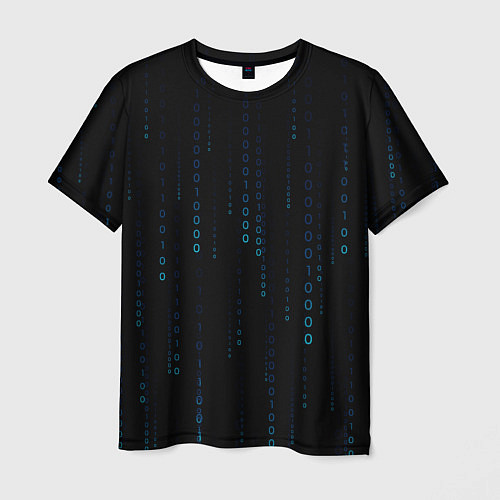 Мужская футболка Color black blue / 3D-принт – фото 1
