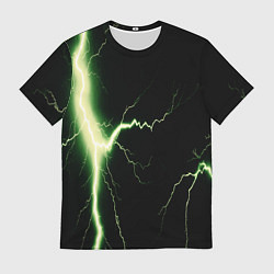 Мужская футболка Lightning yellow текстура