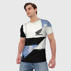 Футболка мужская Honda логотип, цвет: 3D-принт — фото 2