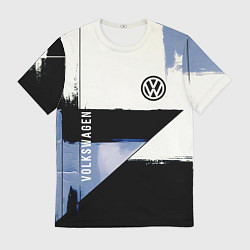 Футболка мужская Volkswagen логотип, цвет: 3D-принт