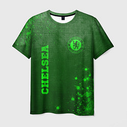 Футболка мужская Chelsea - green gradient вертикально, цвет: 3D-принт