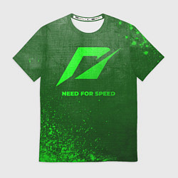 Футболка мужская Need for Speed - green gradient, цвет: 3D-принт
