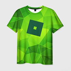 Футболка мужская Roblox green poly, цвет: 3D-принт