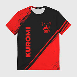 Мужская футболка Kuromi - red gradient вертикально
